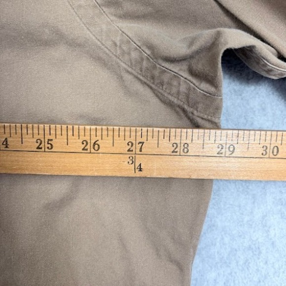 Ralph Lauren OCBD Button Down Shirt Men XL Tan Balire Long Sleeve Pony Logo - Picture 6 of 7